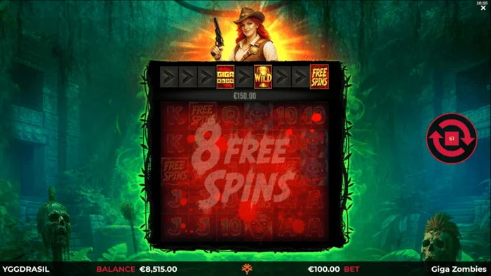 Giga Zombies – spustenie Free Spins